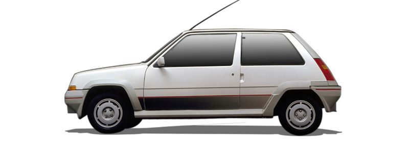 RENAULT SUPER 5 Hatchback (B/C40_) (1984/10 - 1996/12) 1.4 Turbo (88 KW / 120 HP) (C405) (1985/04 - 1990/08)