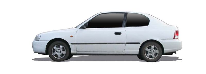 HYUNDAI ACCENT I Hatchback (X-3) (1994/05 - 2002/12) 1.3  (44 KW / 60 HP) (1994/10 - 2000/01)