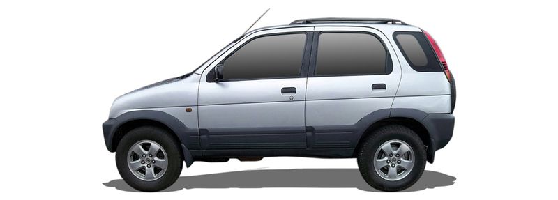 DAIHATSU TERIOS SUV (J1_) (1997/03 - 2006/10) 1.3 i SX 4WD (61 KW / 83 HP) (1997/10 - 2000/10)