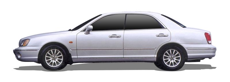 HYUNDAI XG Sedan (XG) (1998/12 - 2005/12) 2.5 250 (120 KW / 163 HP) (1998/12 - 2005/12)