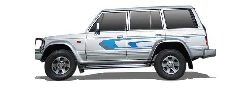 HYUNDAI GALLOPER II SUV (JK-01) (1997/02 - 2003/12) 2.5 TCi D (77 KW / 105 HP) (1998/08 - 2003/12)