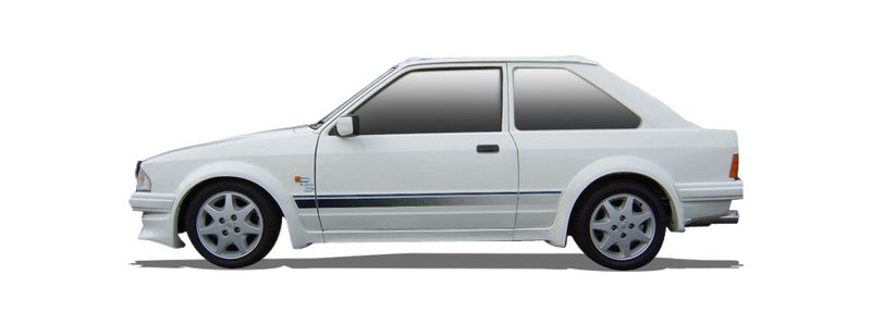 FORD ESCORT IV Hatchback (GAF, AWF, ABFT) (1983/03 - 1994/10) 1.6 Turbo RS (97 KW / 132 HP) (1986/01 - 1990/07)
