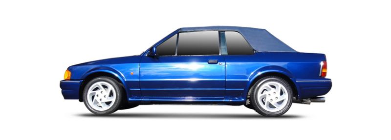 FORD ESCORT III Cabrio (ALD) (1983/09 - 1985/12) 1.6 i (77 KW / 105 HP) (1983/09 - 1985/12)