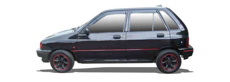 KIA PRIDE Hatchback (DA) (1990/01 - 2011/12) 1.3  (44 KW / 60 HP) (1990/01 - 2000/10)